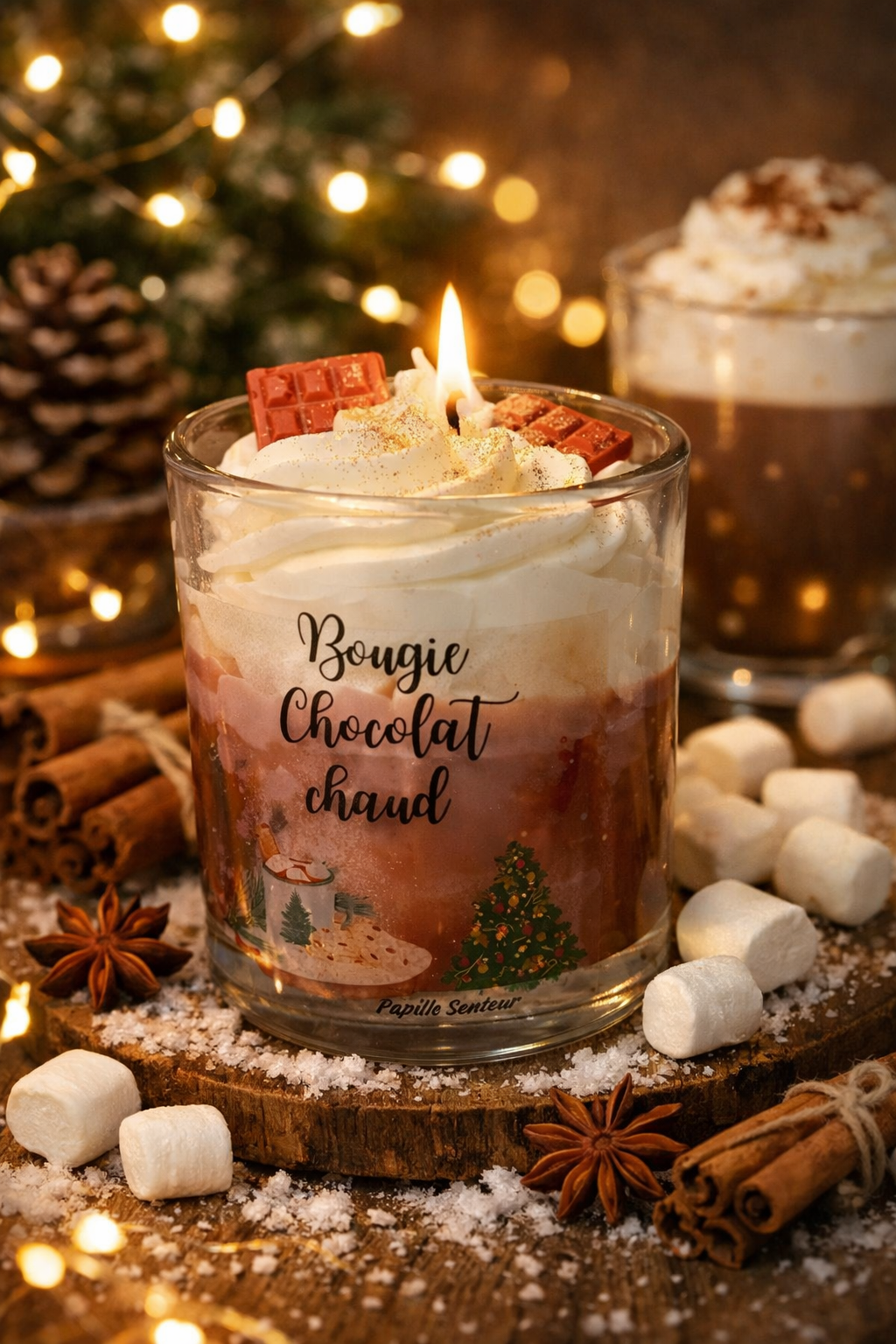 Bougie chocolat chaud
