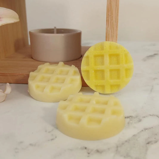 Fondant gaufre ronde vanille