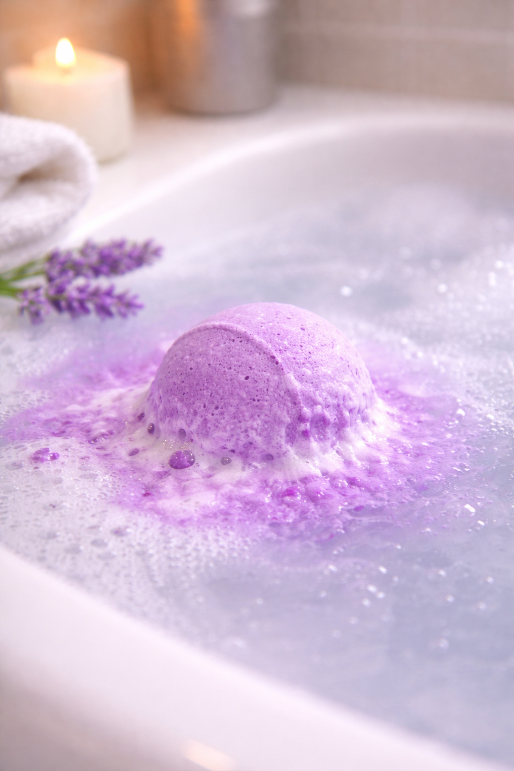 Mini boule de bain cerise noir