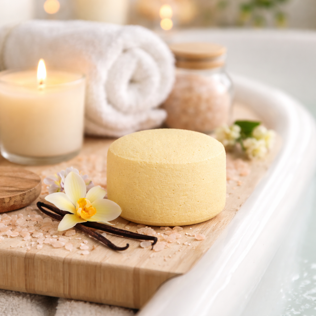 Mini boule de bain vanille