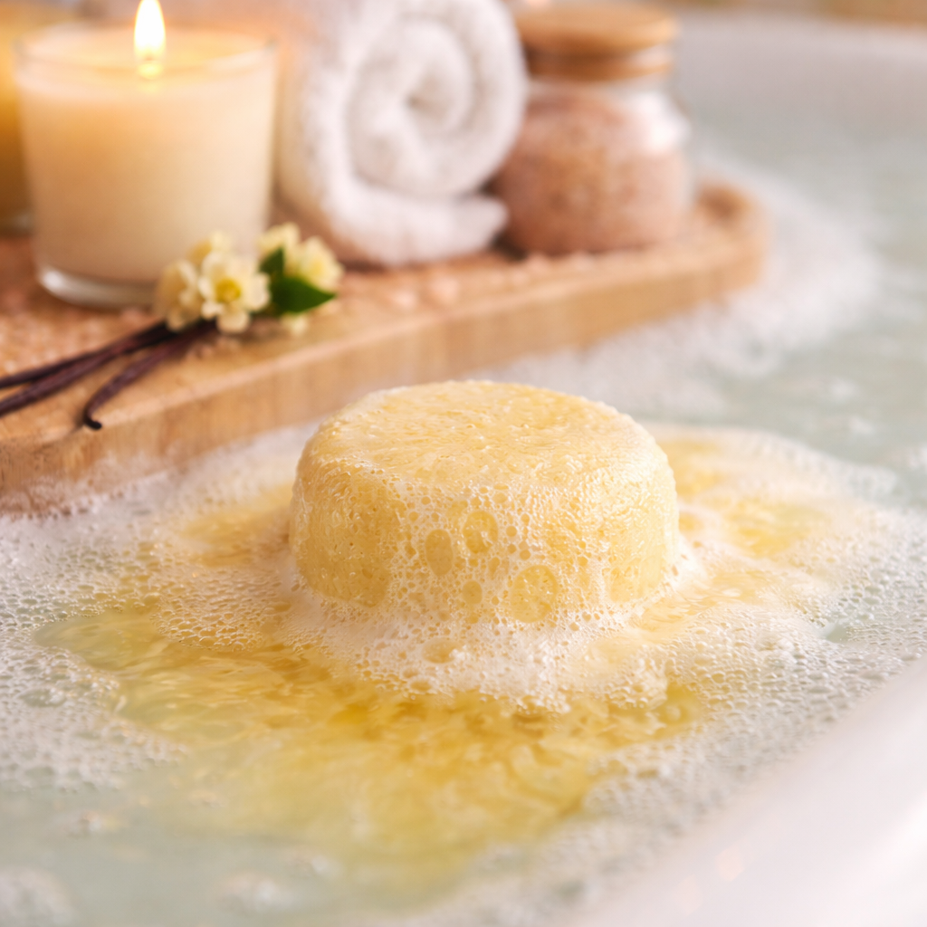 Mini boule de bain vanille