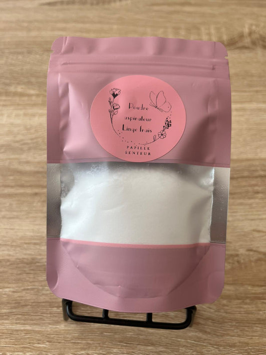 Poudre aspirateur linge frais