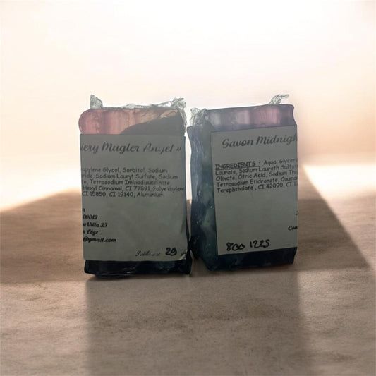 Savon glycérine Midnight  ( dupe de thierry mugler angel) voyage