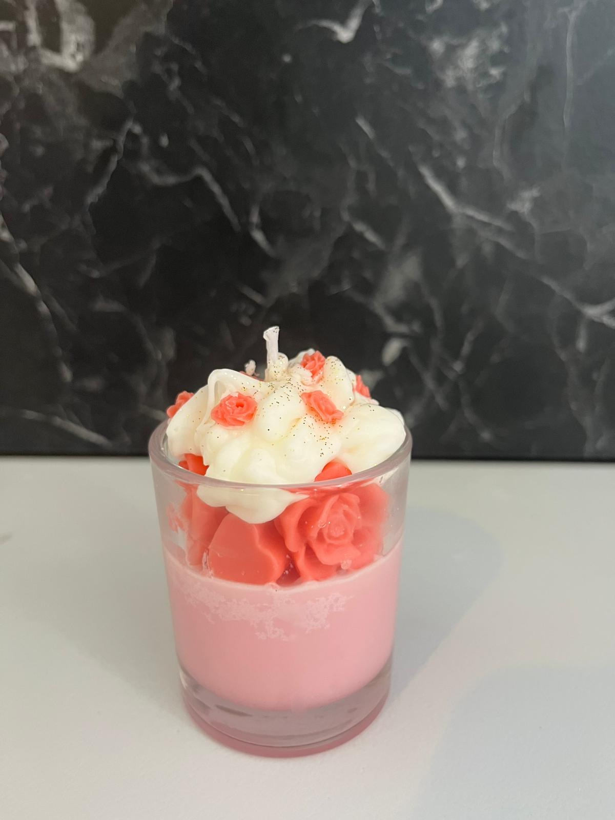 Bougie gourmande Rose d'amour